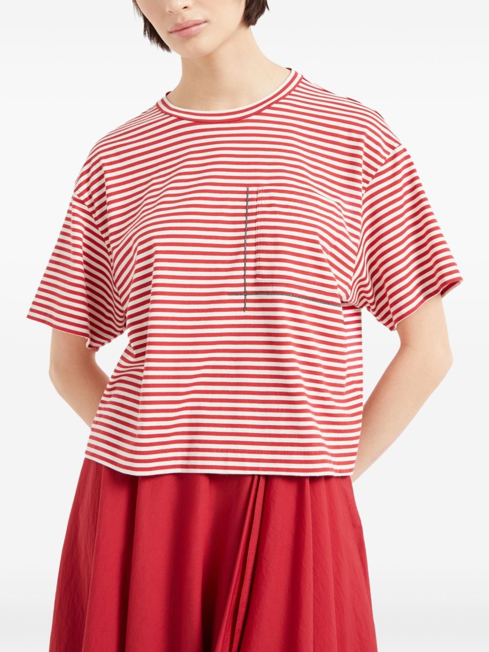 striped T-shirt - 3