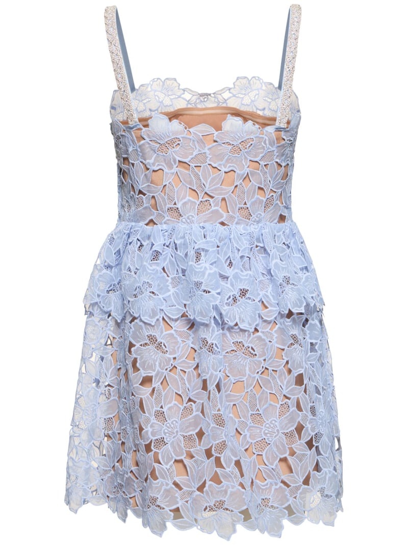 Organza lace mini dress - 5