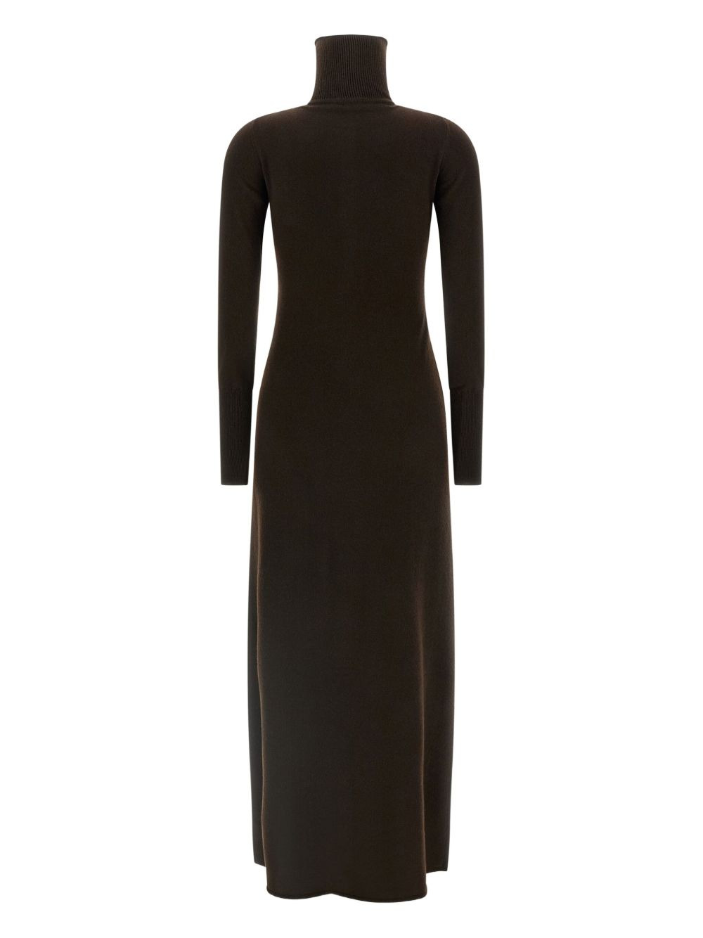 high-neck button maxi dress - 3