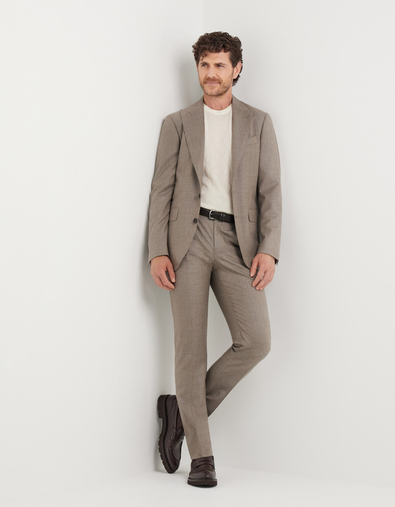 Canali CREAM CREWNECK IN PURE EXTRAFINE MERINO WOOL outlook