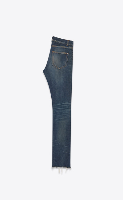 SAINT LAURENT skinny-fit jeans in blue moon stretch denim outlook