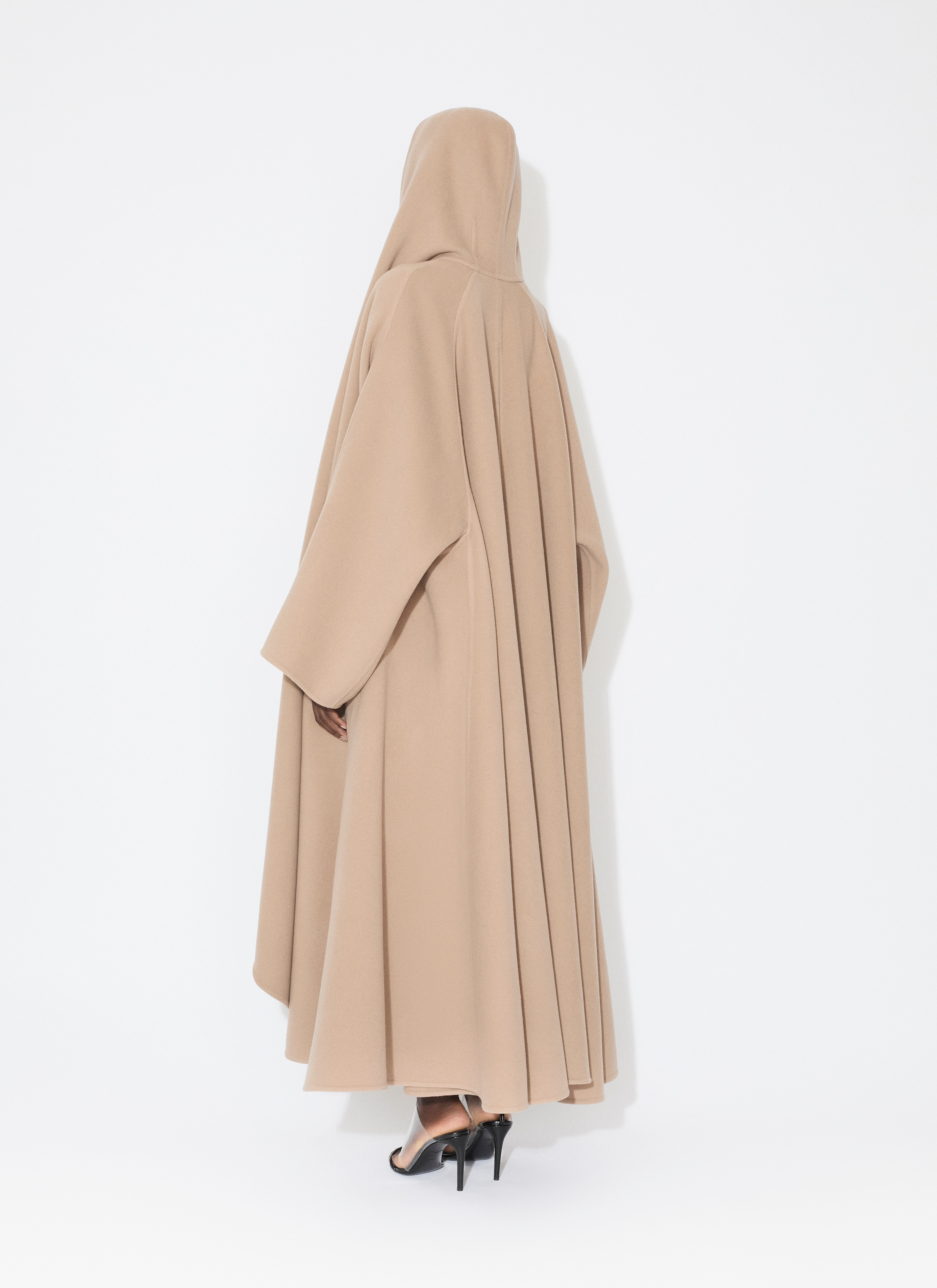 CASHMERE-BLEND HOODED CAPE - 3