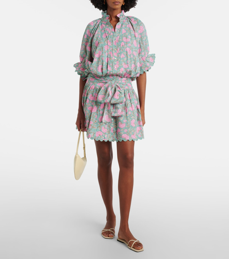 juliet dunn Floral cotton minidress outlook