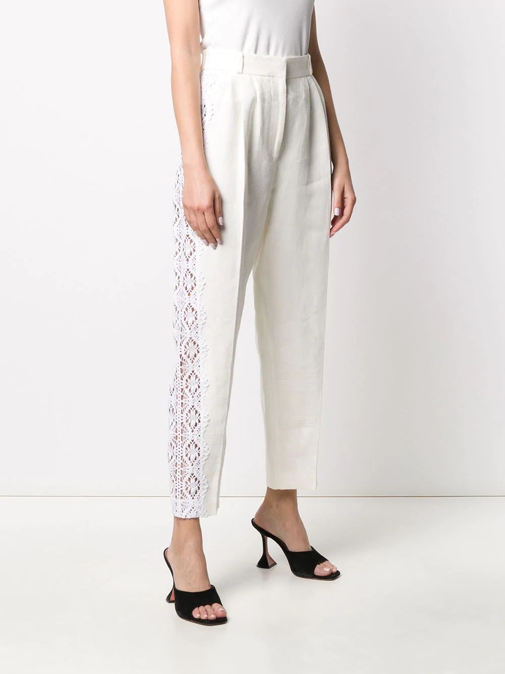 cropped palazzo trousers - 3