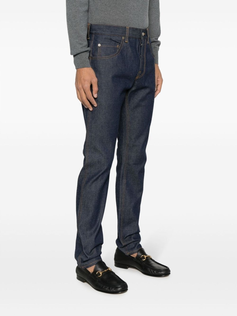 mid-rise tapered-leg jeans 3