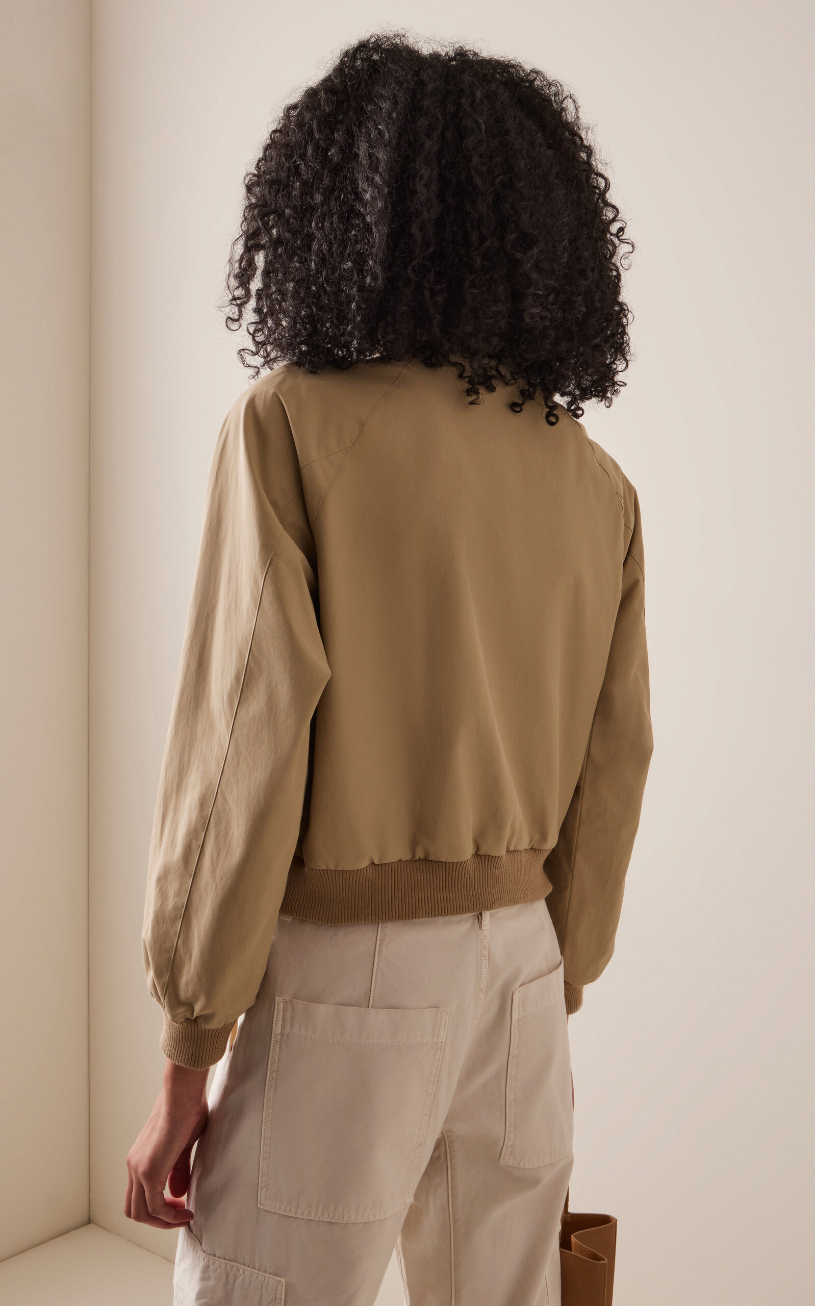 Lauzerte Cotton-Nylon Bomber Jacket khaki - 4