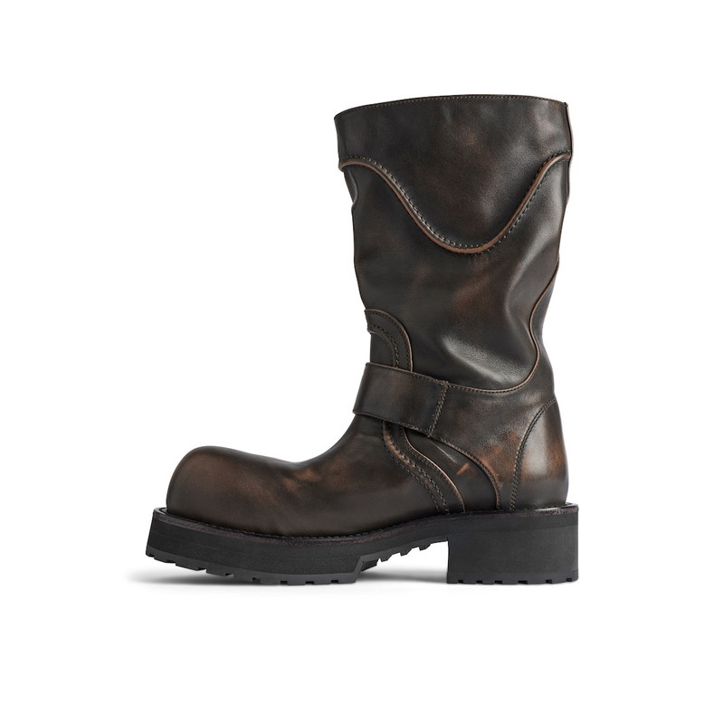 BALENCIAGA Women's Venom Boot in Brown outlook