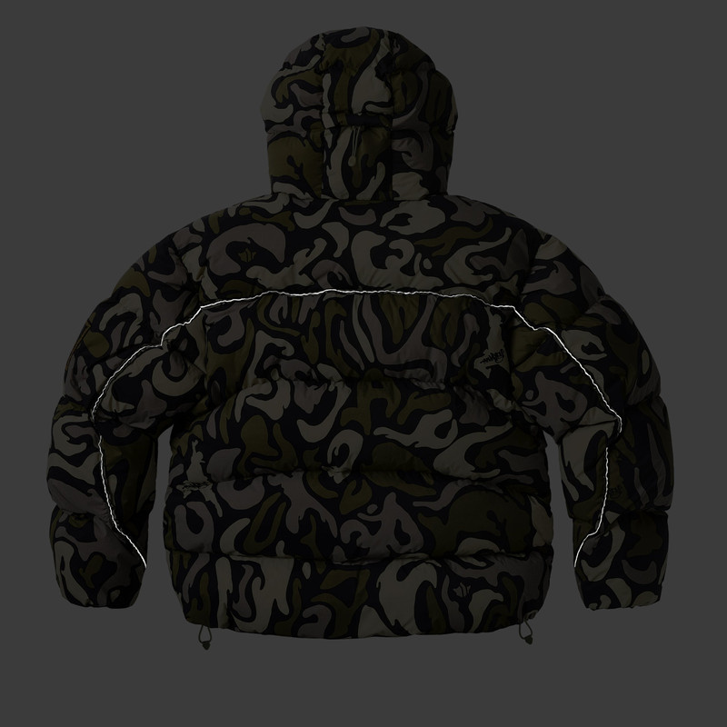 PALACE MAHARISHI TEMPLE PUFFA JACKET DPM KOR OM 7