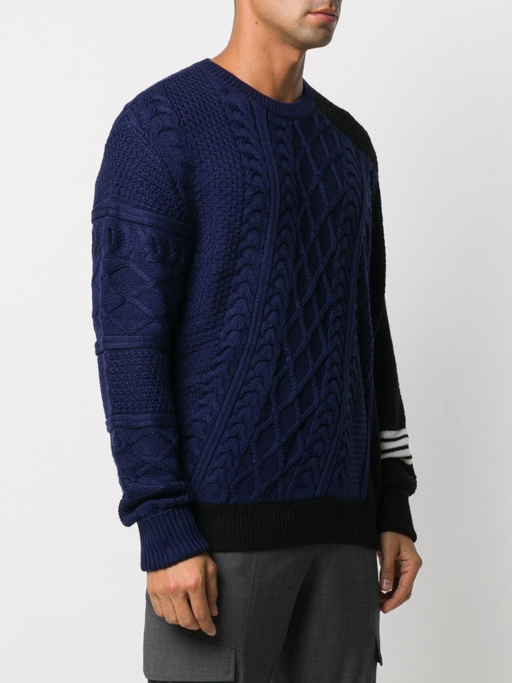 colour-block knitted jumper - 3