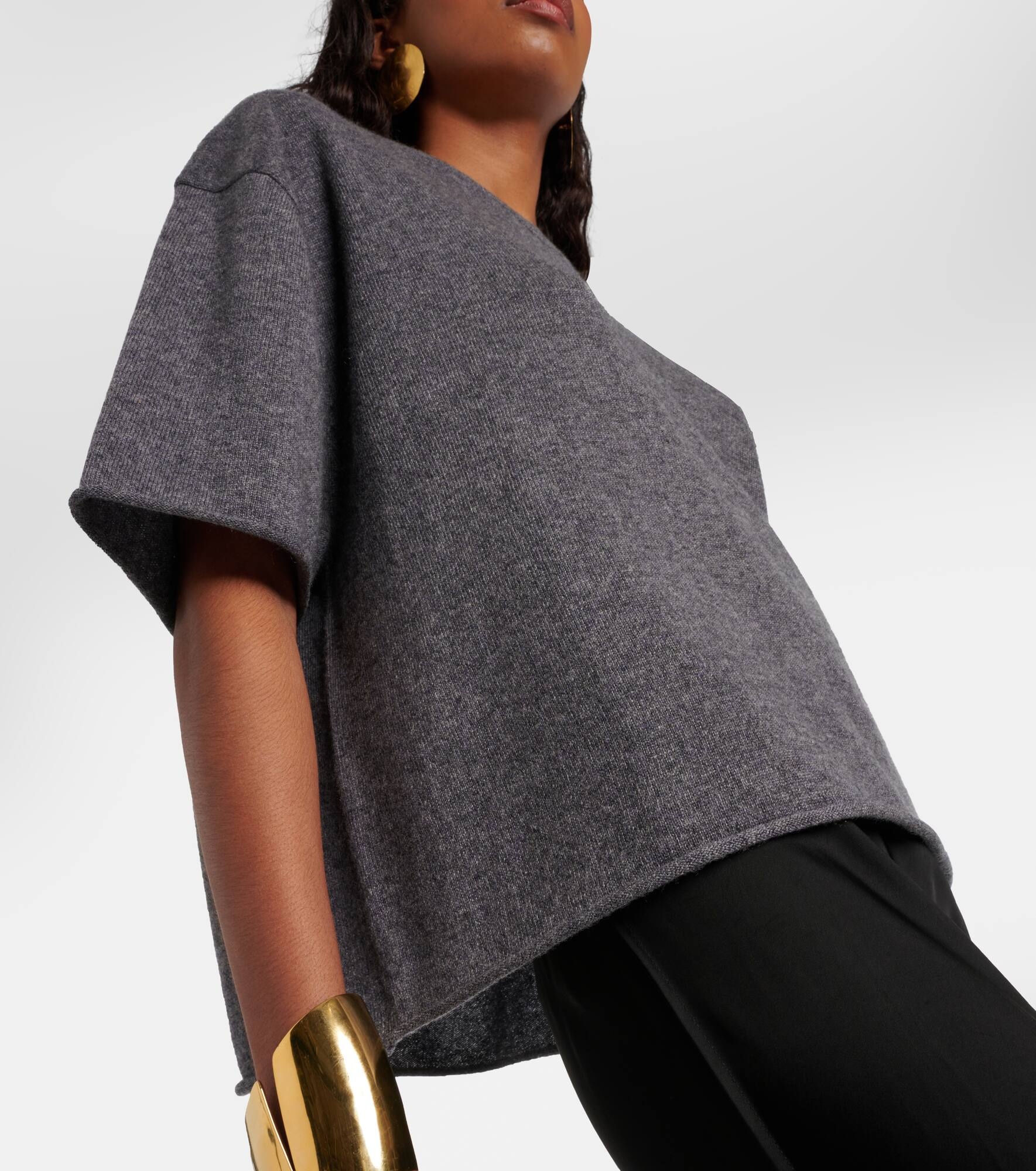Cila knitted cashmere T-shirt - 5