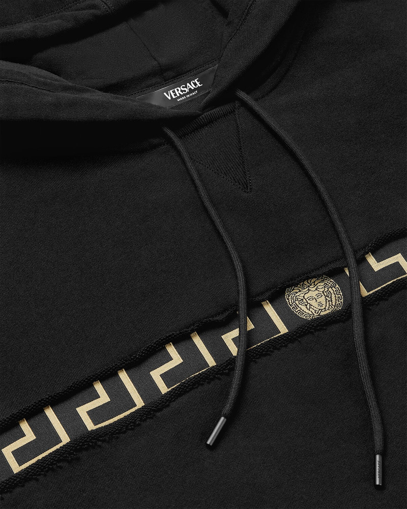 VERSACE Greca Border Gym Crop Hoodie outlook