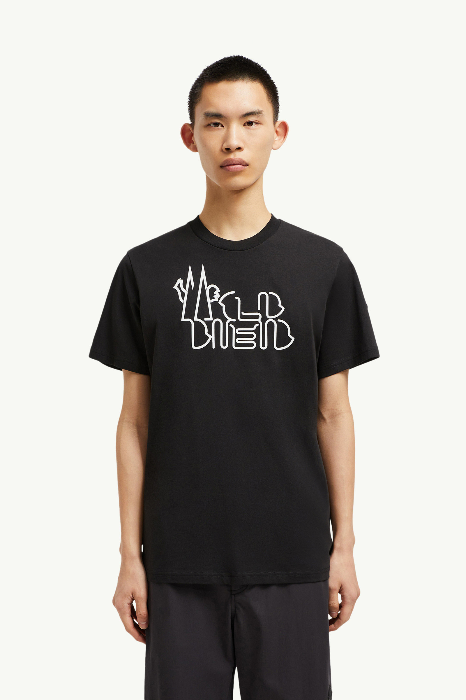 Curved Logo Cotton T-Shirt - 3