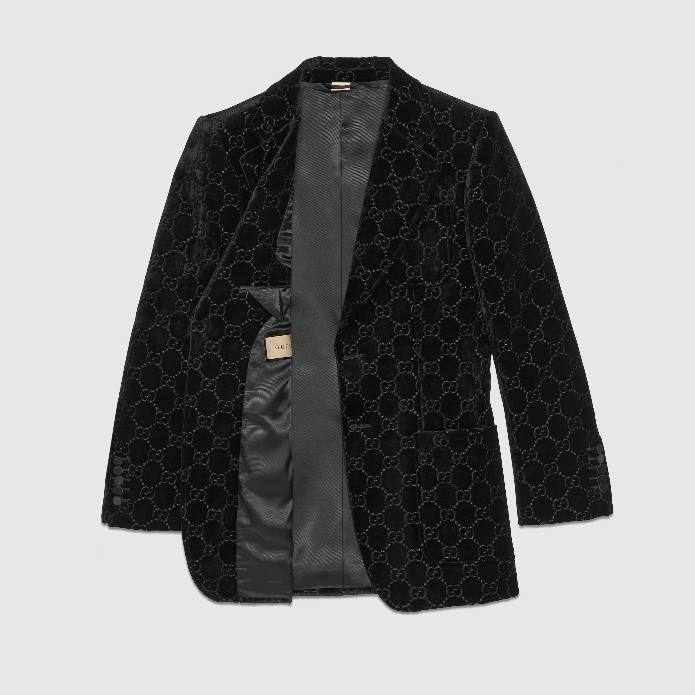 GG velvet jacket - 8