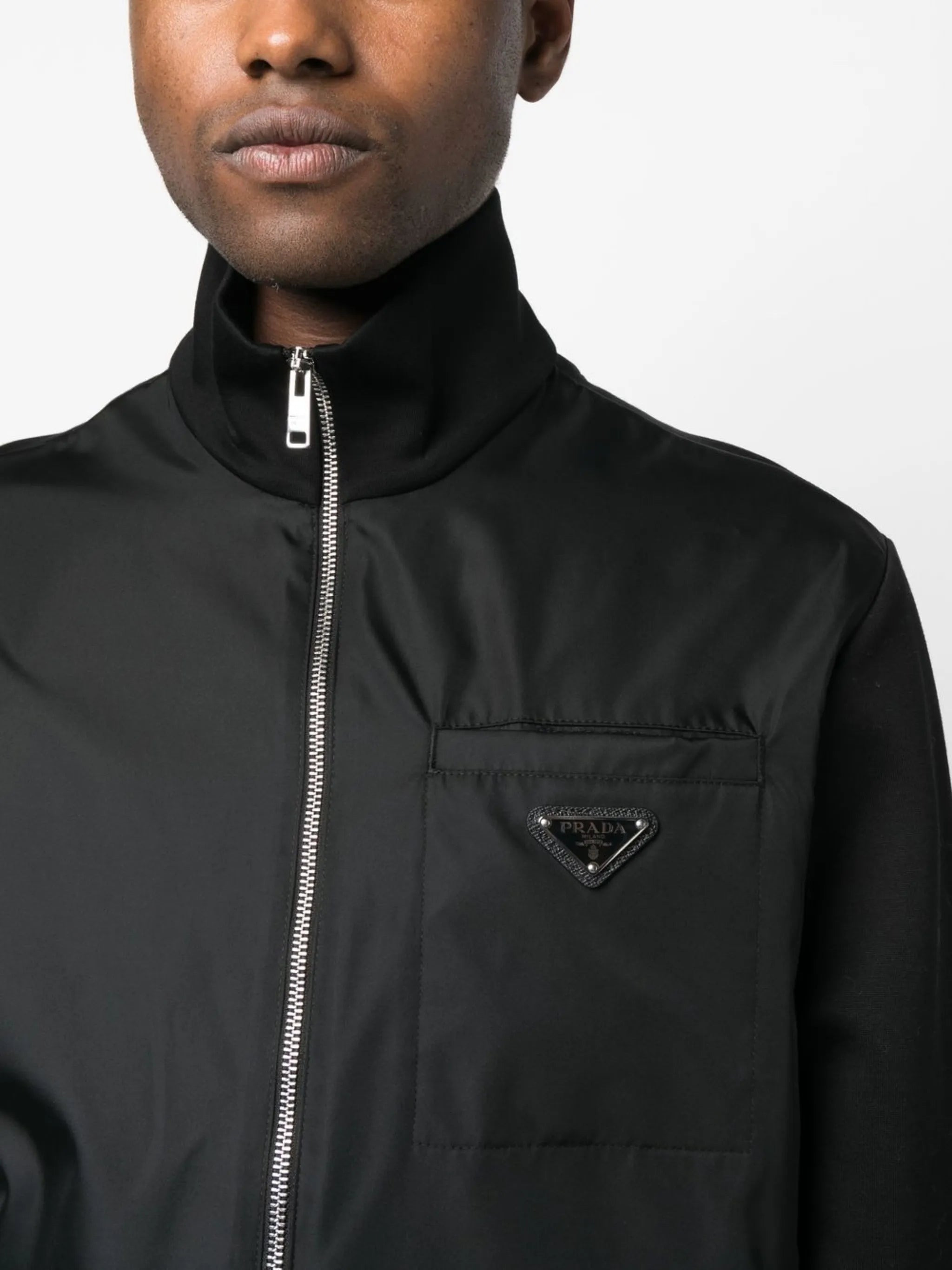 Prada Re-Nylon Zip-up Sweatshirt - 4