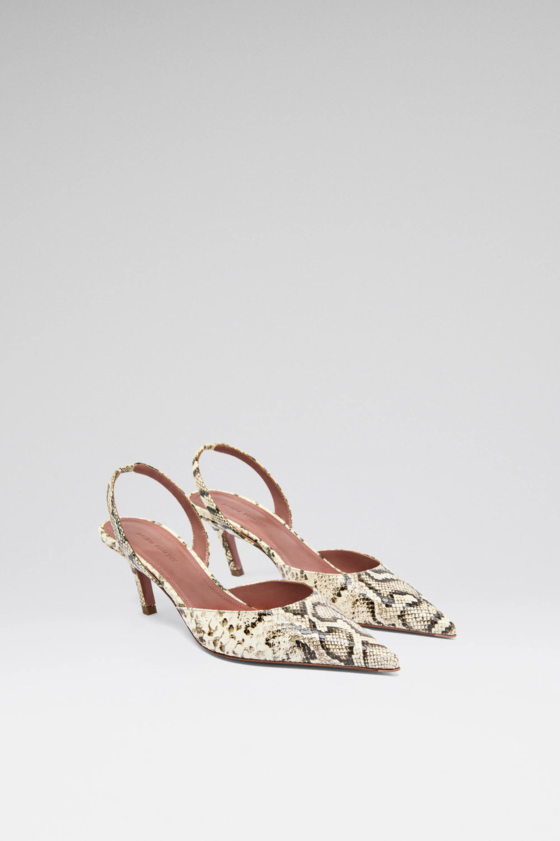 SOFIA SLING 60 SHINY SNAKESKIN PRINT LEATHER 4