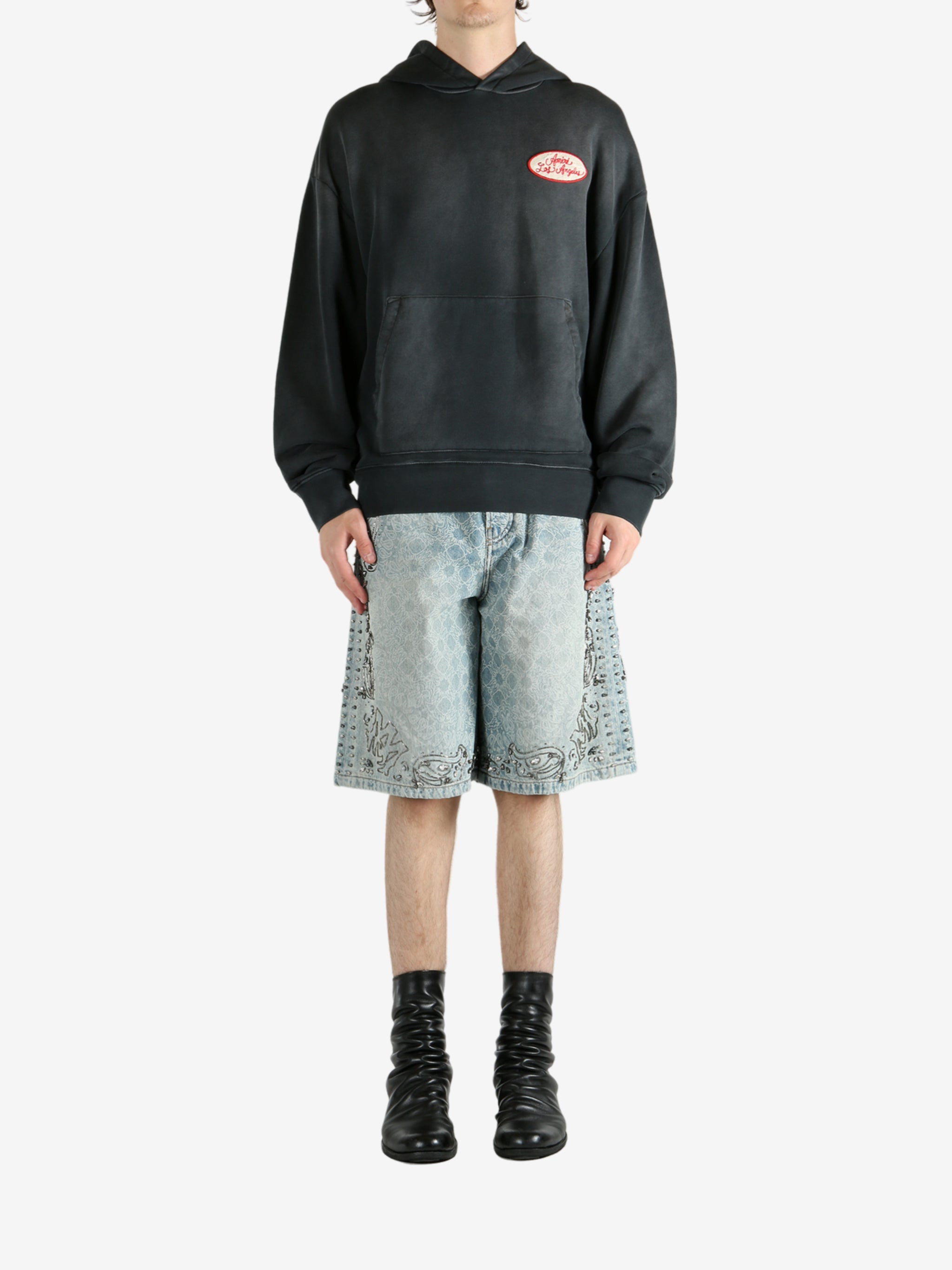 AMIRI - Men Station Patch Oversized Hoodie - 4