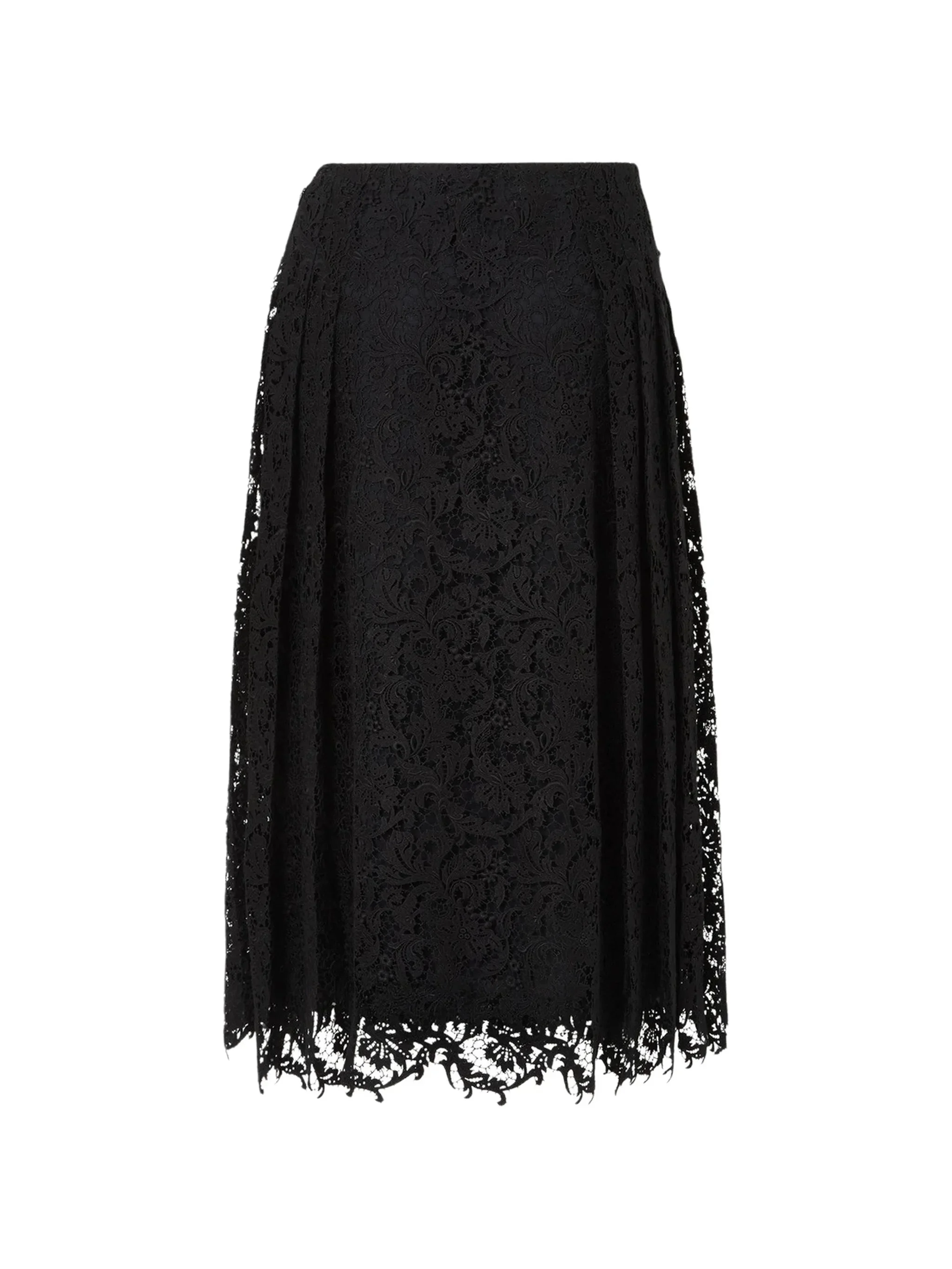 Fendi Lace Pleated Midi Skirt - 1