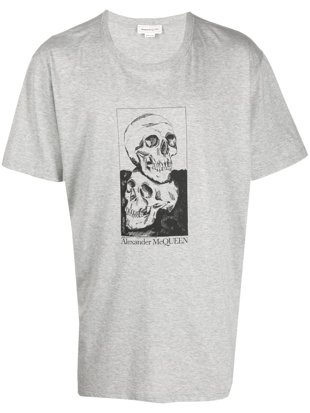 skull-print cotton T-shirt - 1