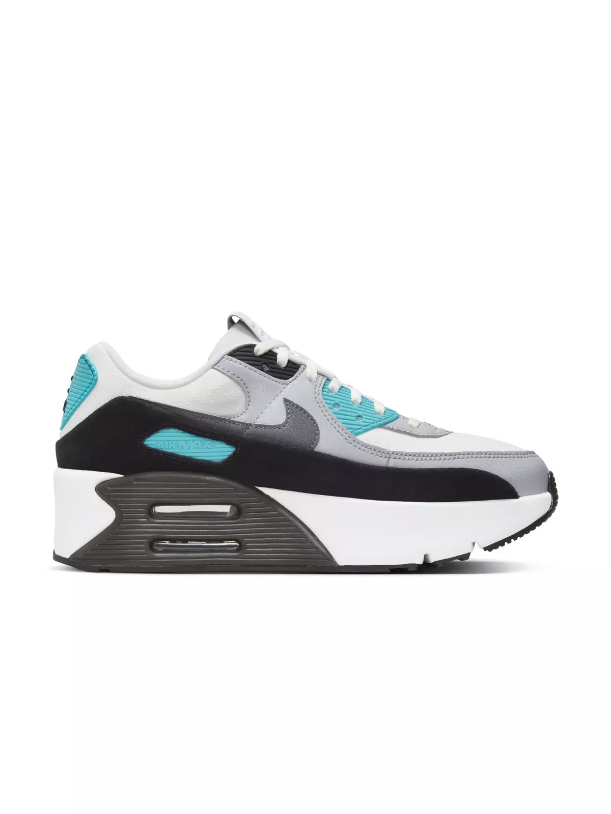 Air Max 90 LV8 "Summit White/Wolf Grey/Black/Smoke Grey" Women's Shoe - 1