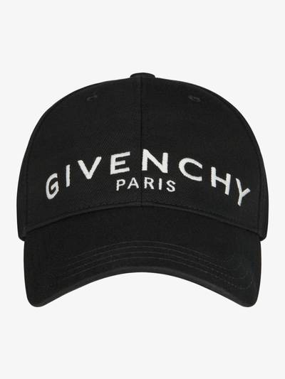 Givenchy GIVENCHY PARIS EMBROIDERED CAP outlook