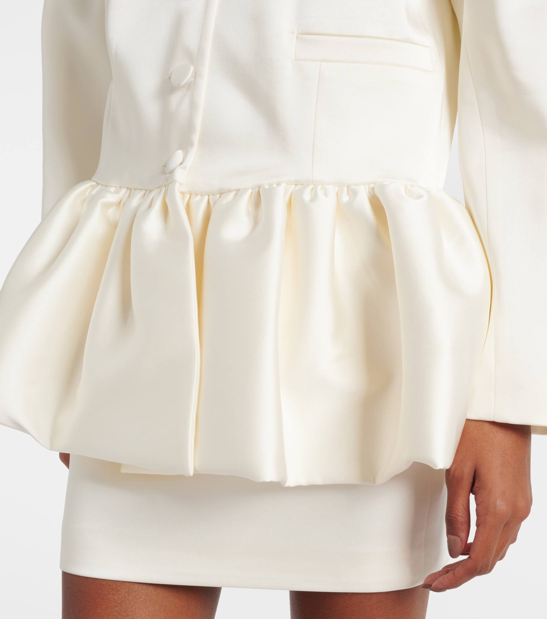 Meringue ruffled satin jacket - 5