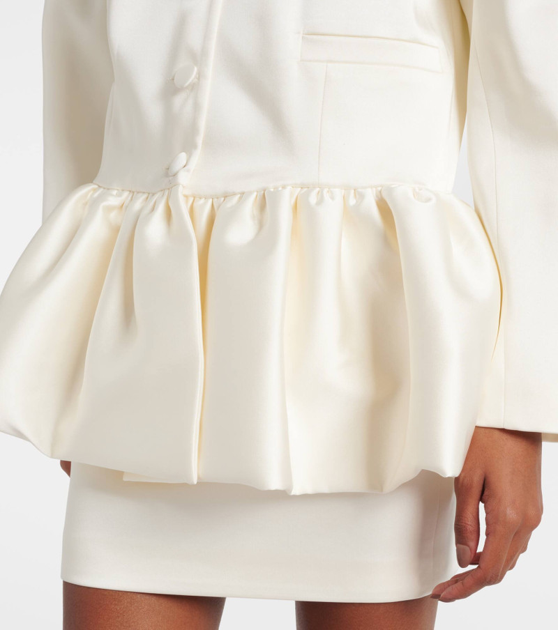 Meringue ruffled satin jacket 5
