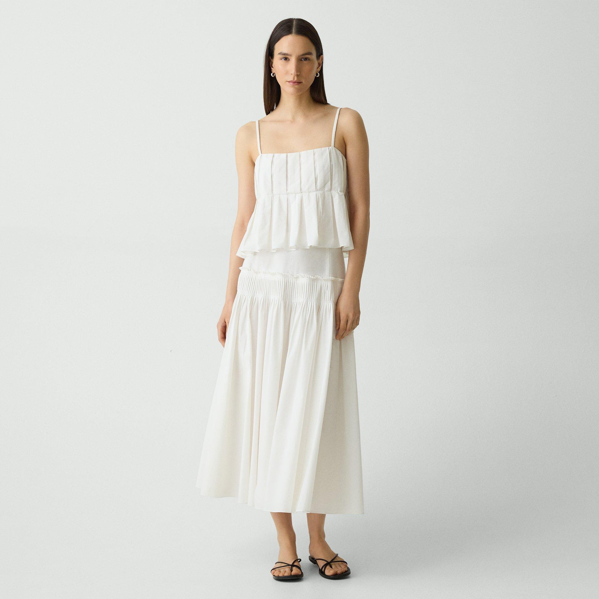 Accordion Maxi Skirt in Cotton-Blend - 2
