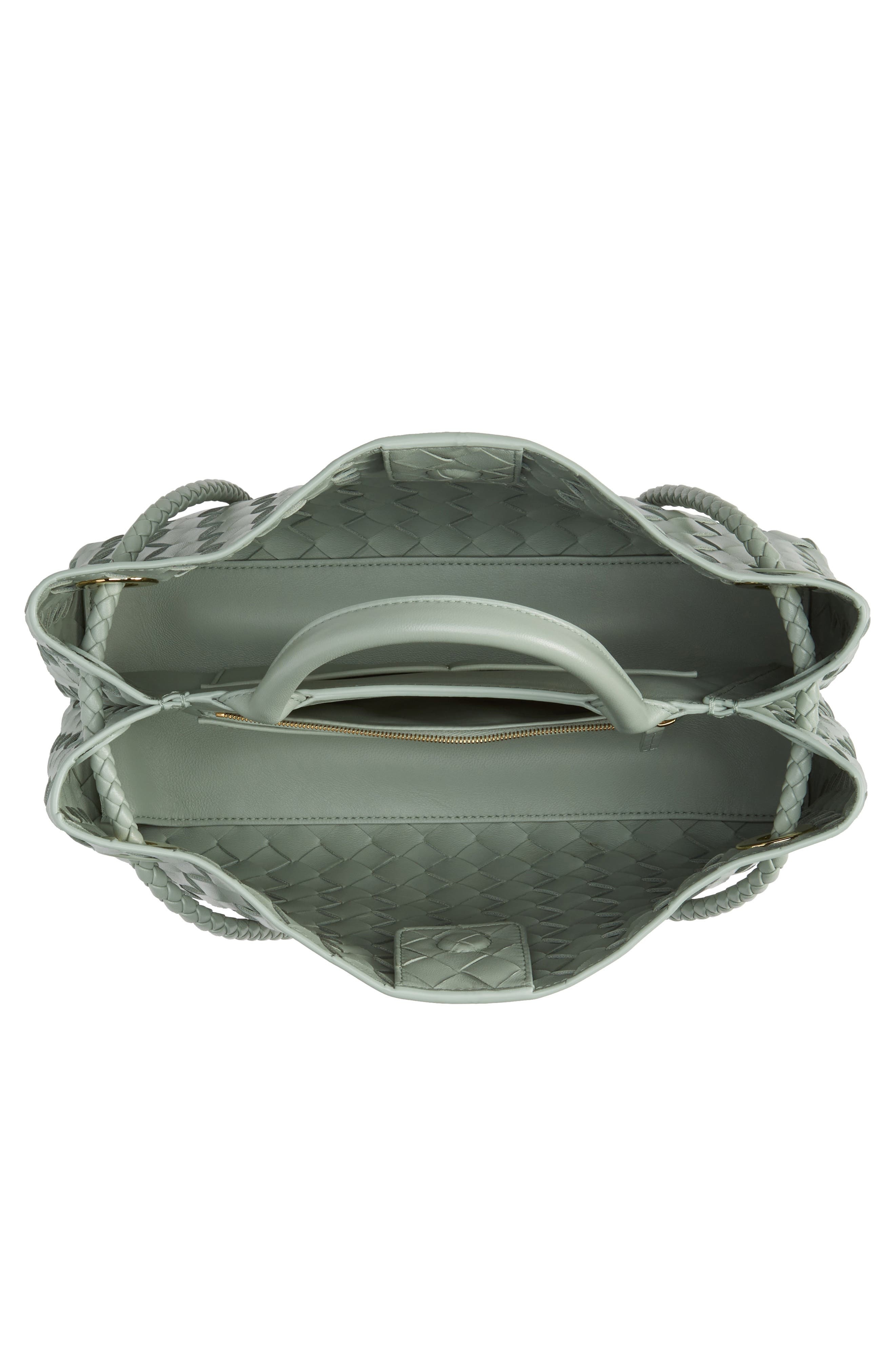 Bottega Veneta Small Andiamo Intrecciato Leather Shoulder Bag in 3411 New Sauge at Nordstrom - 5