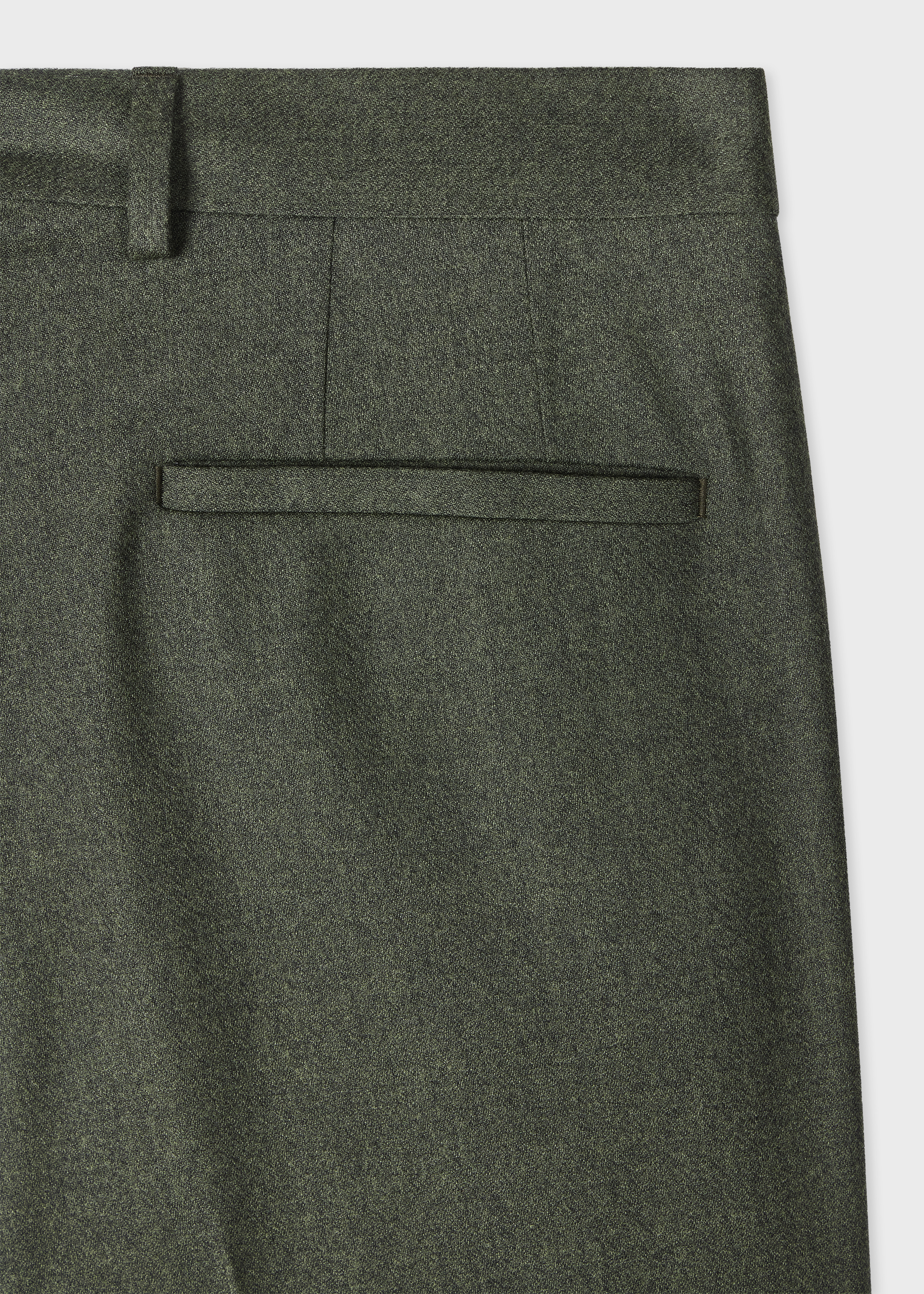 Tapered-Fit Green Overdyed Wool-Cashmere Flannel Trousers - 2