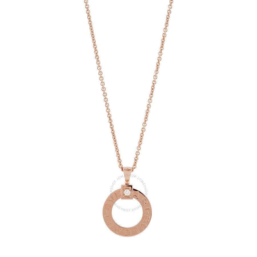Bvlgari Bvlgari 18K Pink Gold Diamond Pendant 344492 - 1