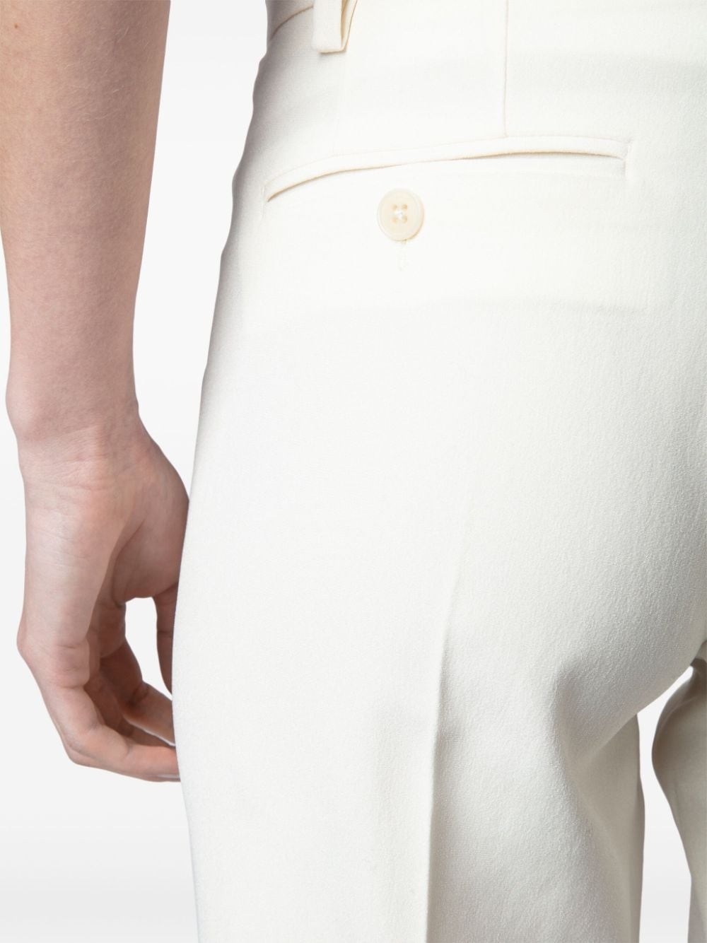 Prune tapered crepe trousers - 6
