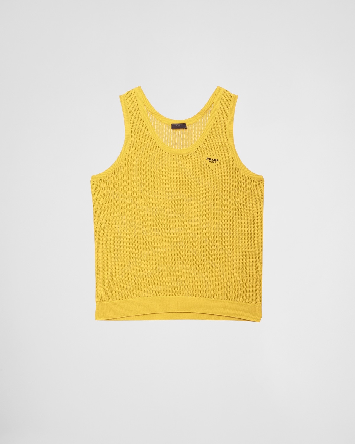 Silk and cotton mesh knit top - 1