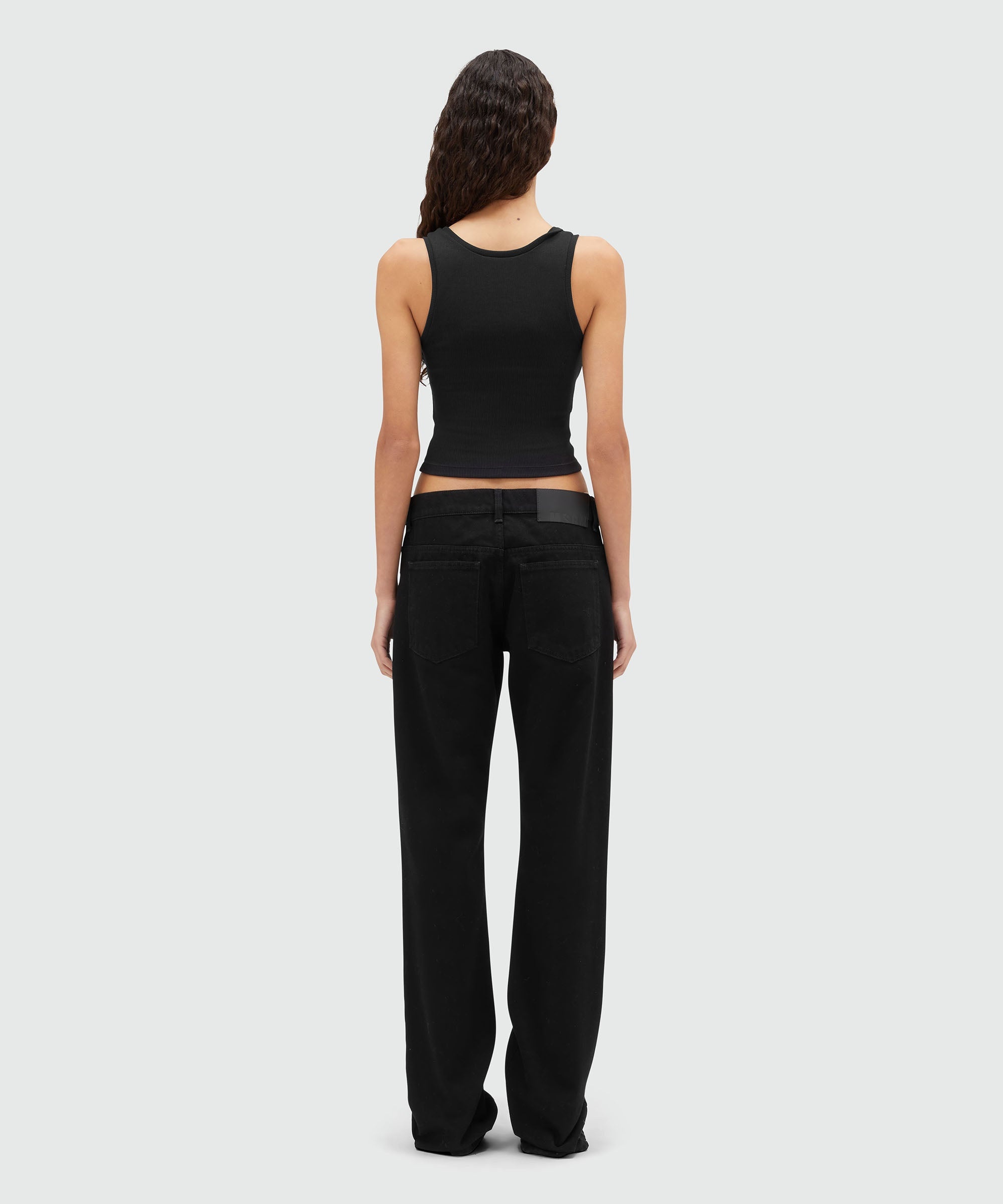 Denim pants with zipper - 3