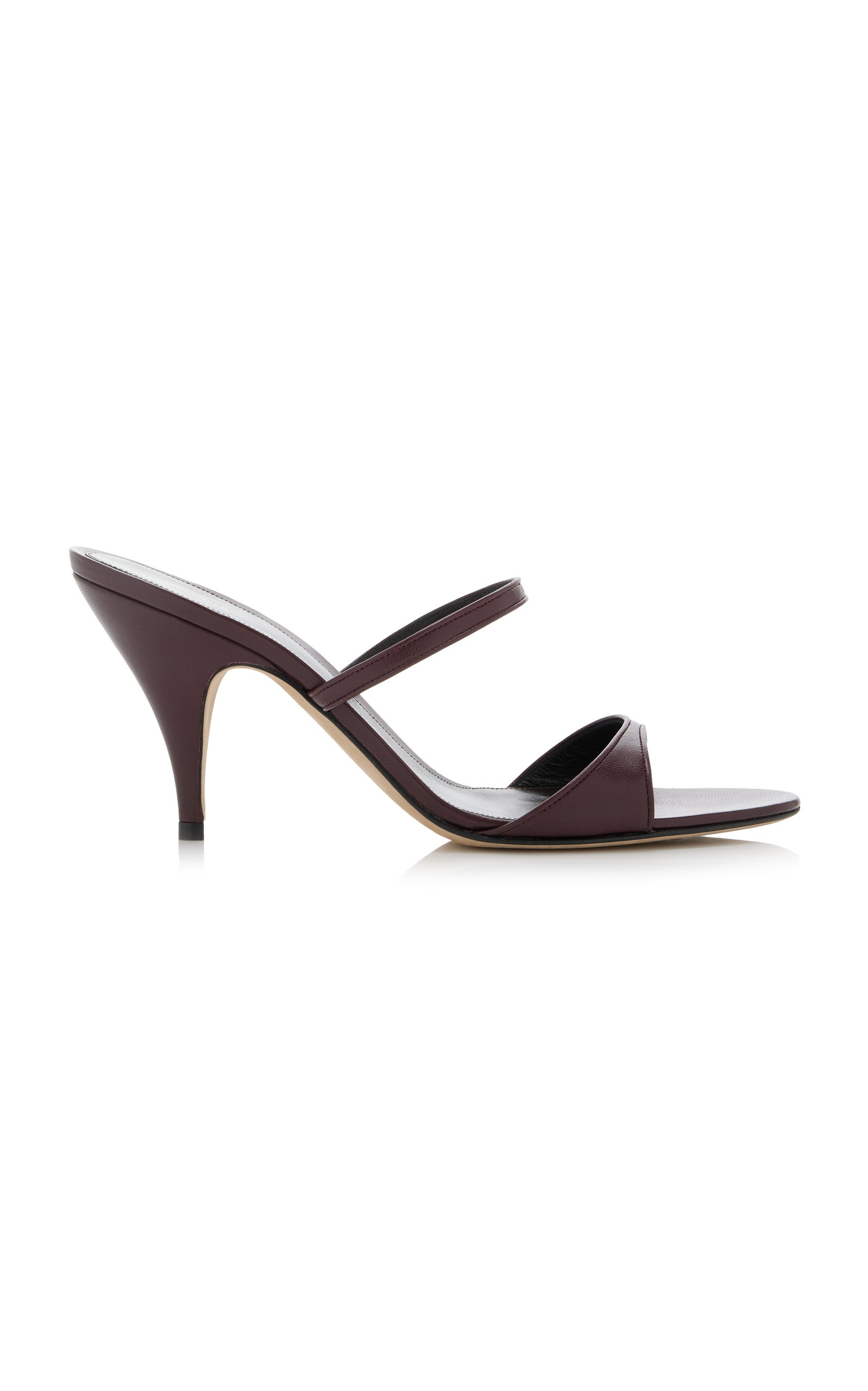 Vika Leather Sandals burgundy - 1