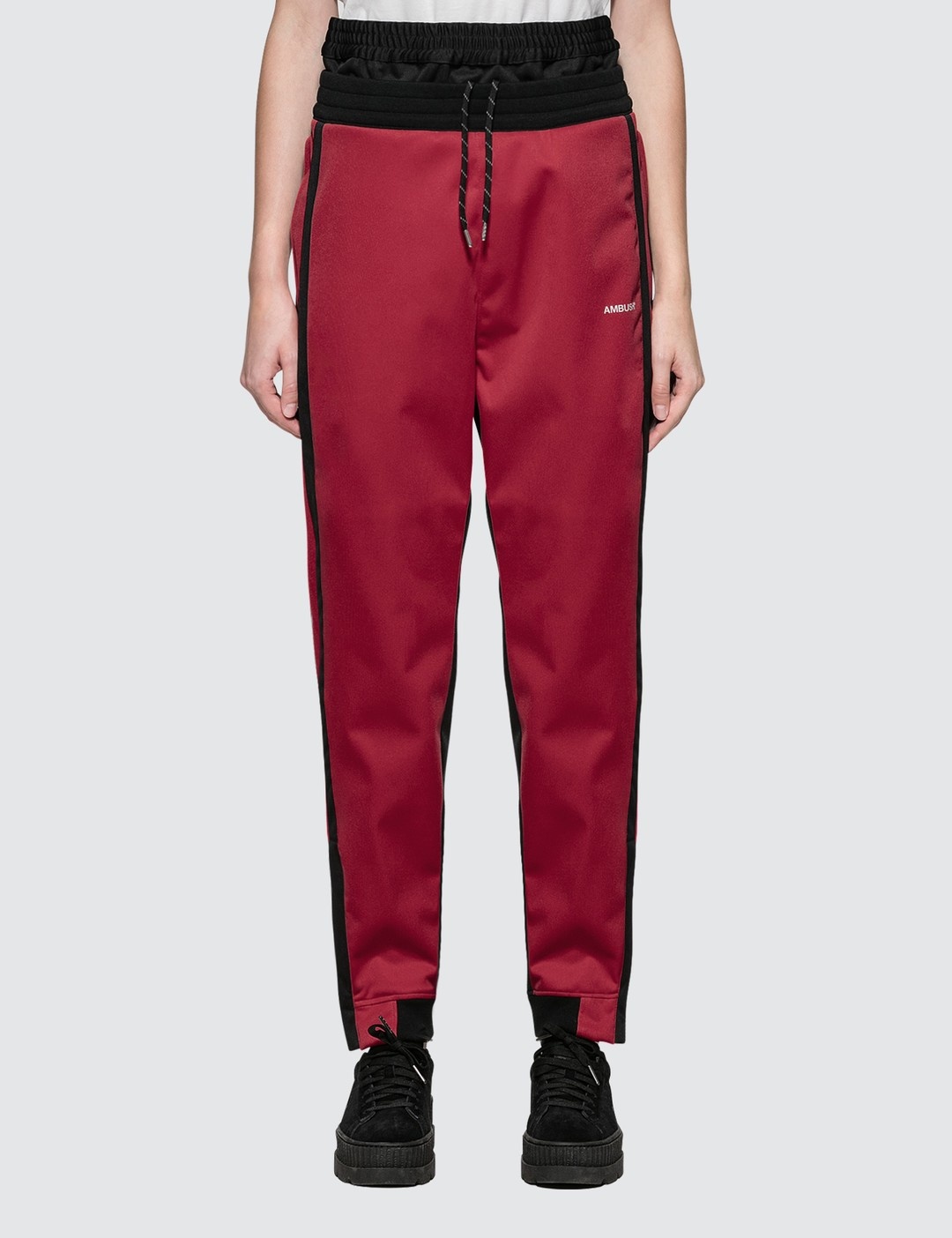 LAYERED TRACK PANTS - 1