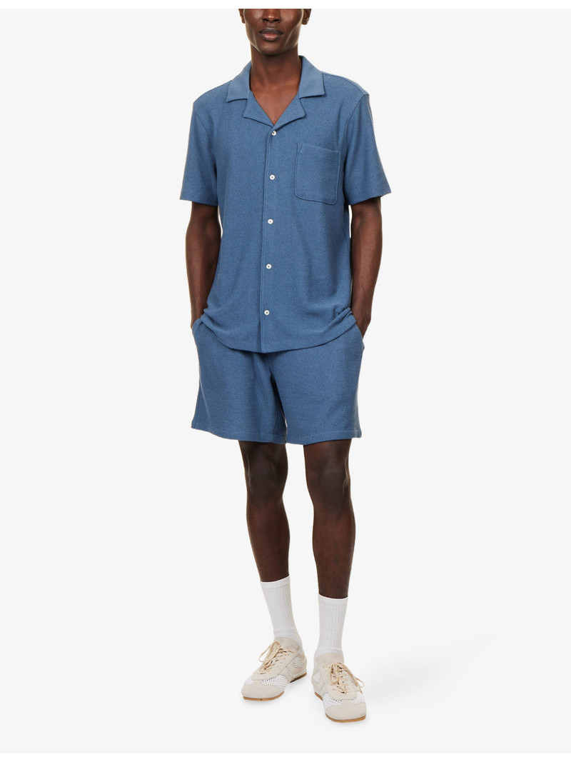 PAIGE Elijah Drawstring Cotton-Blend Shorts outlook