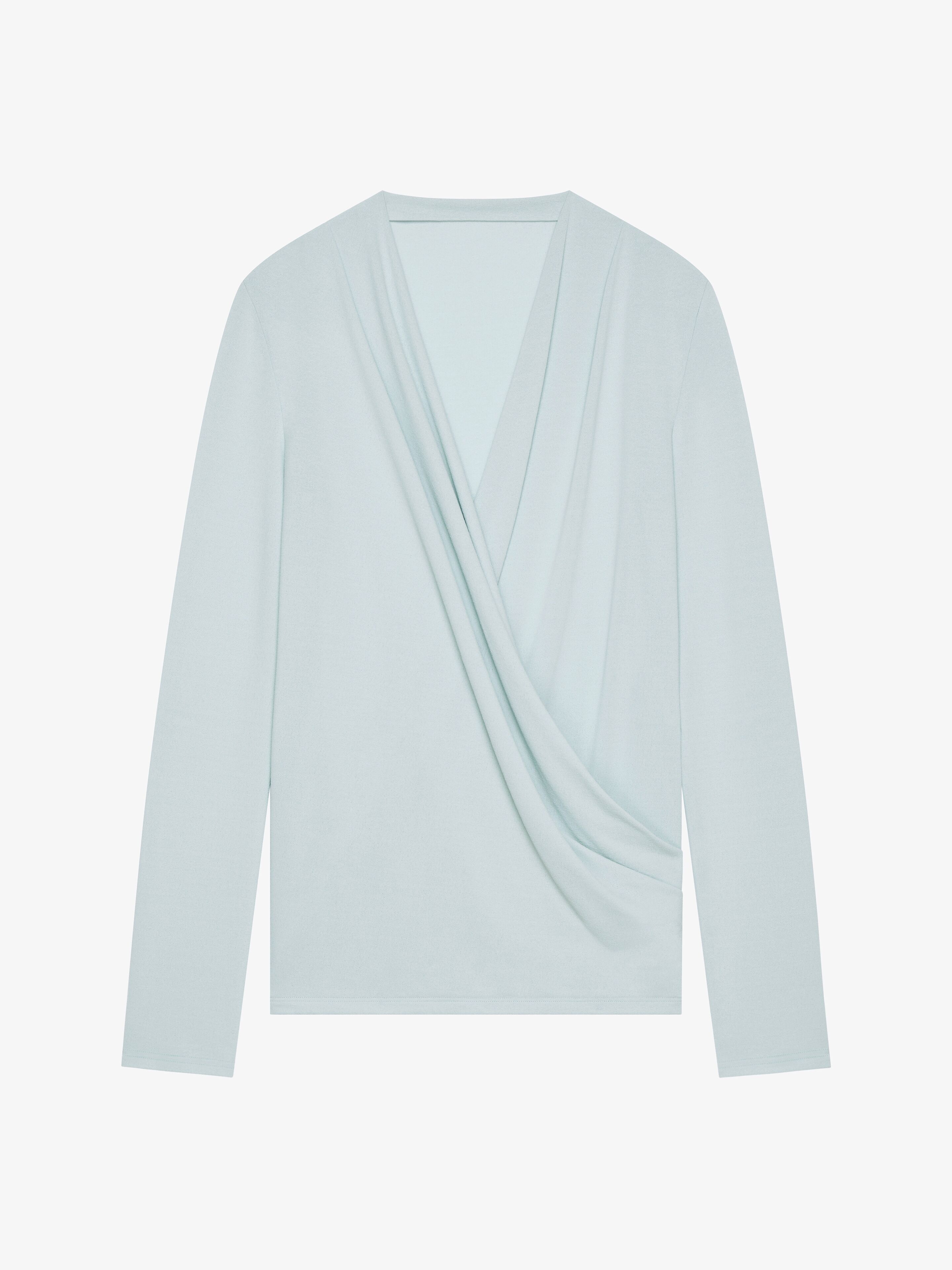 DRAPED BLOUSE IN CREPE JERSEY - 1