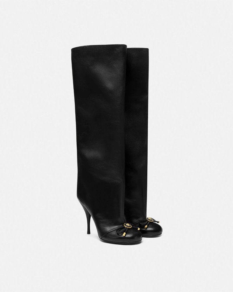 VERSACE Opera Bow Knee-High Boots 105 mm outlook