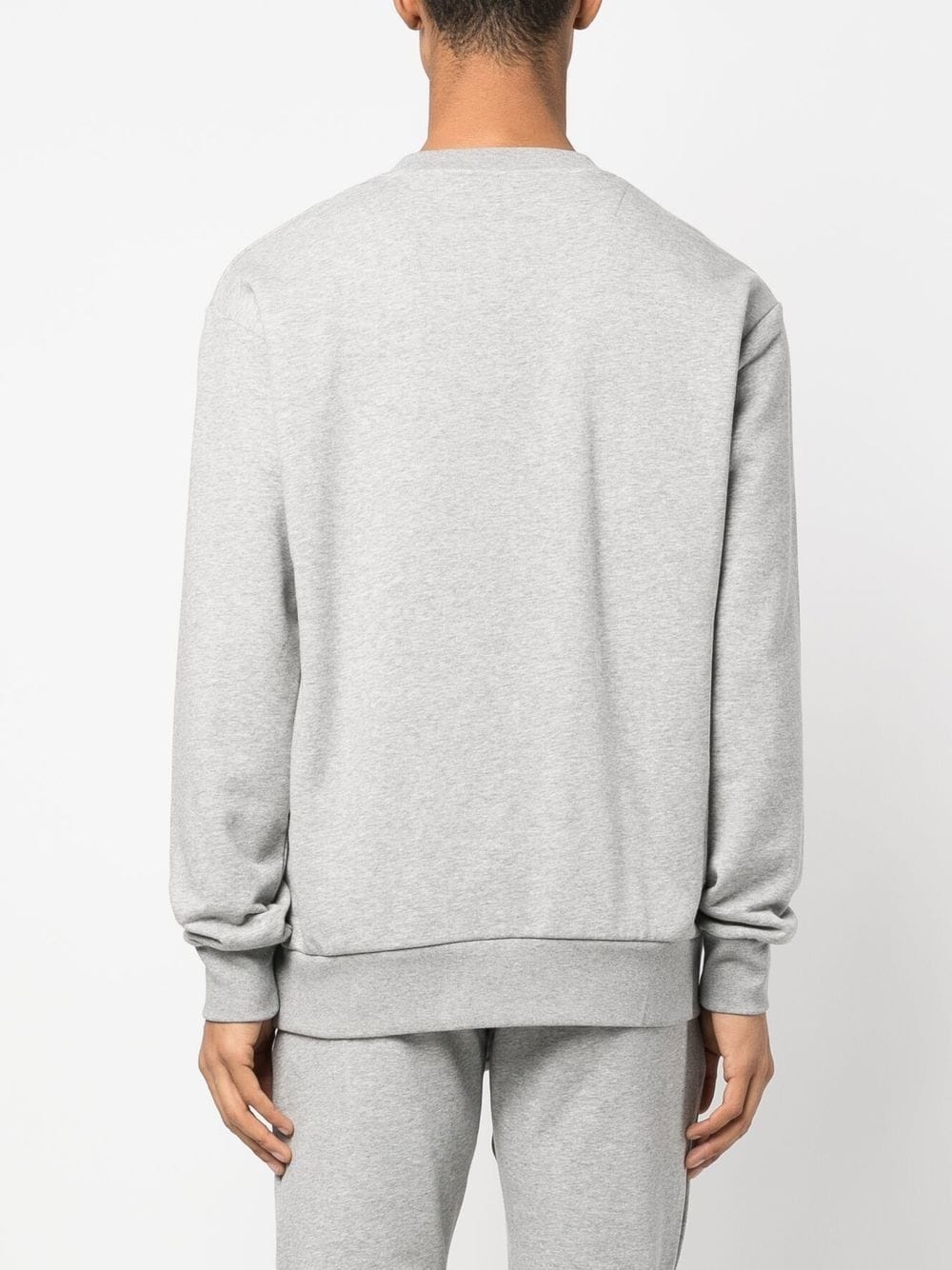 logo-plaque crew neck jumper - 4