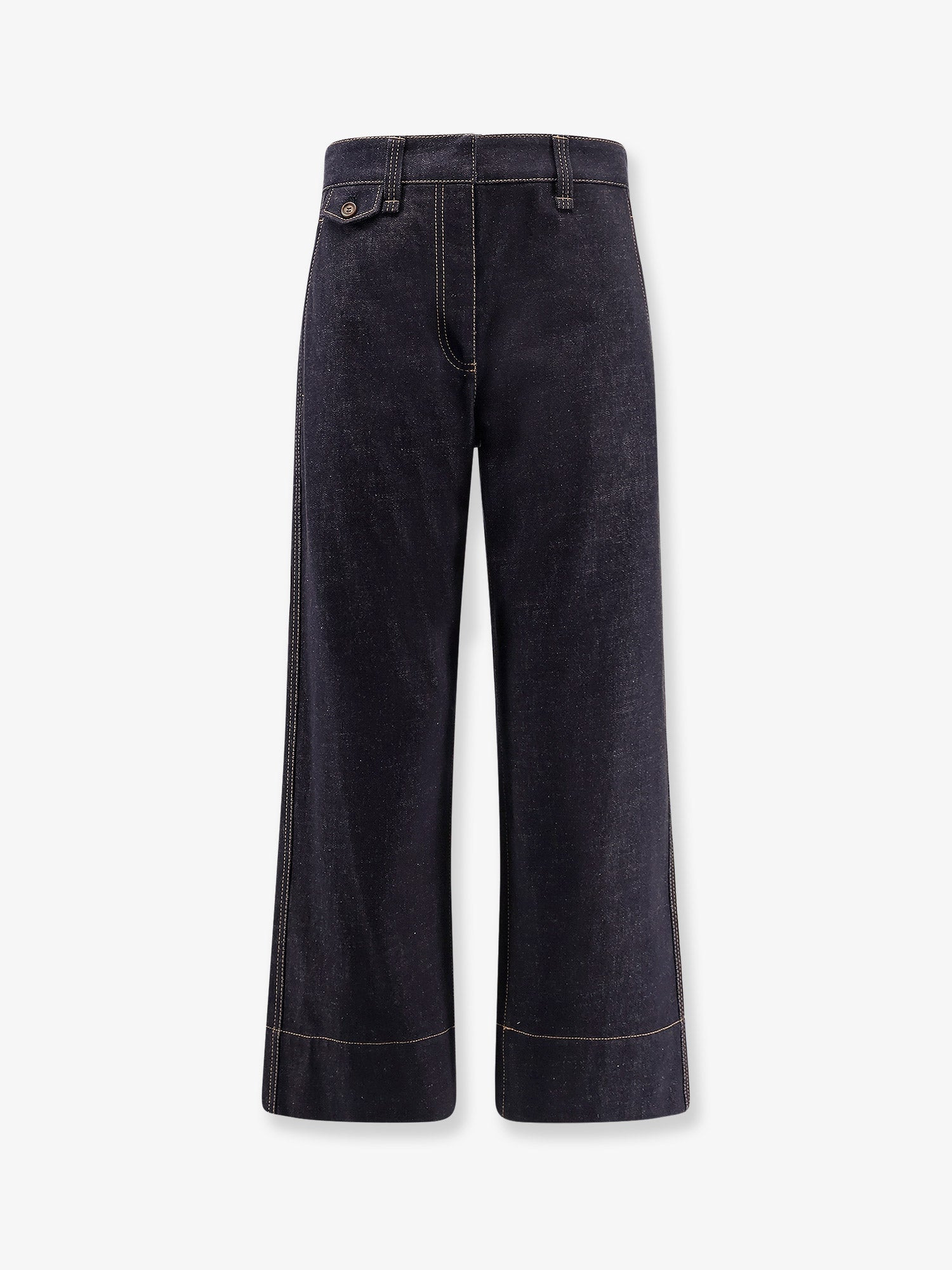 THE SARTORIAL SQUARE JEANS WITH CONTRASTING STITICHING - 1