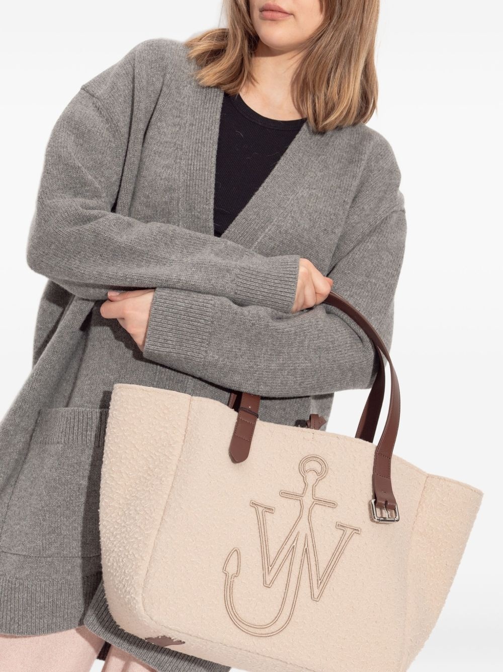 logo-embroidered tote bag - 2