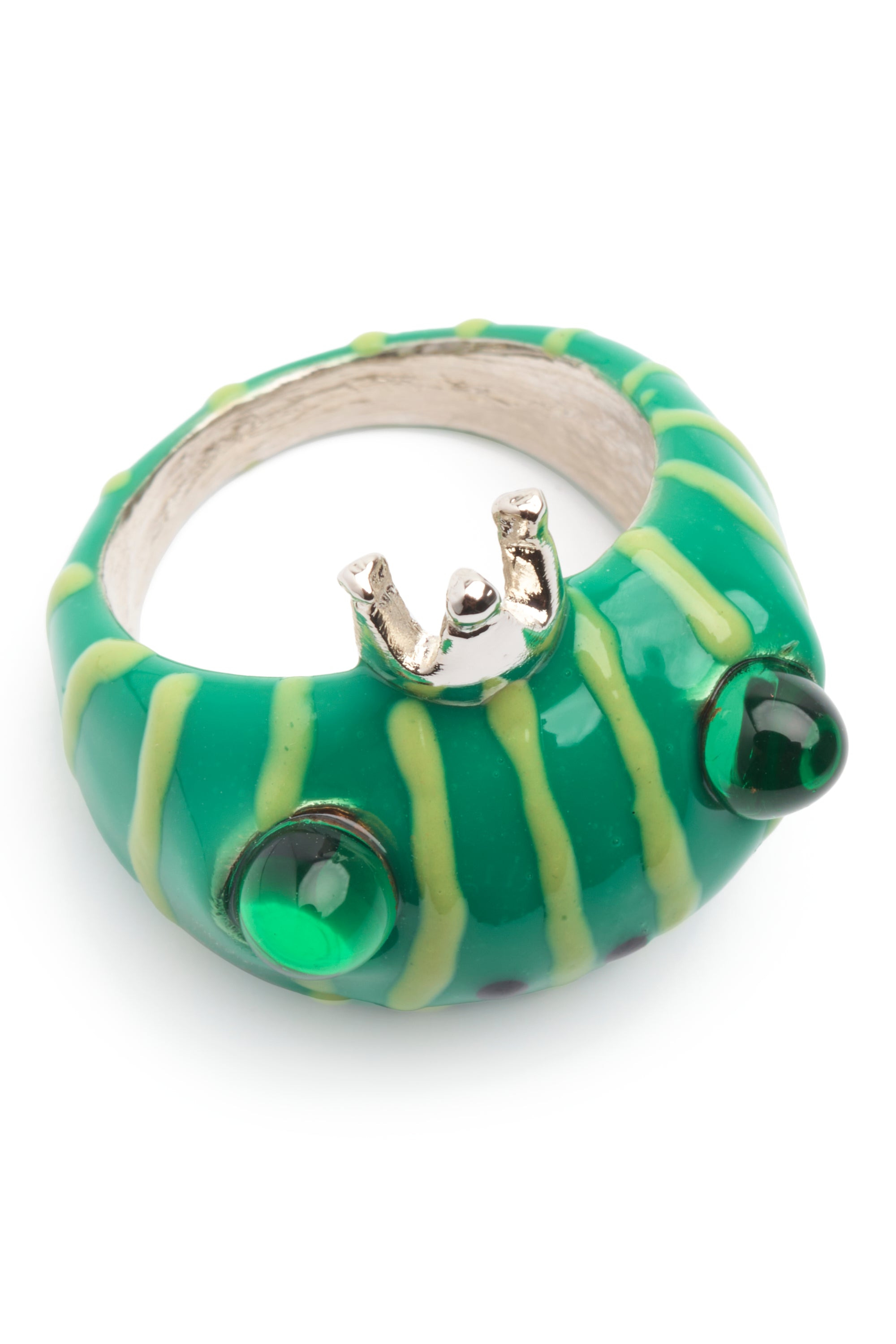 FOREST STRIPE FROG PRINCE RING - 4