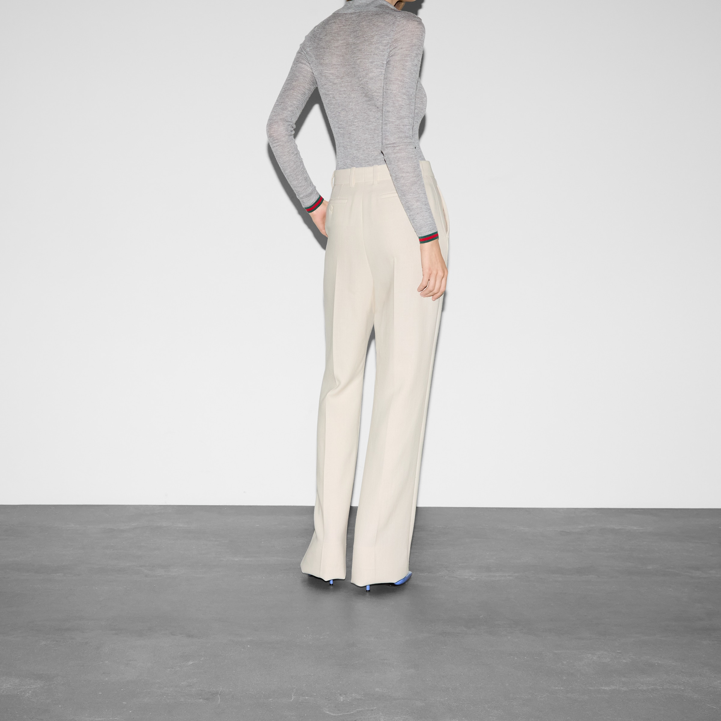 Wool crêpe pant - 4