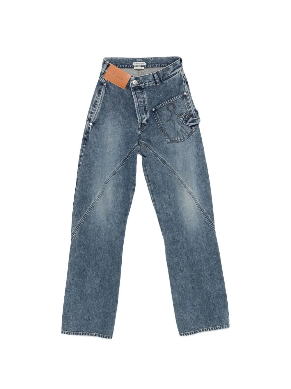 Twisted denim jeans - 1