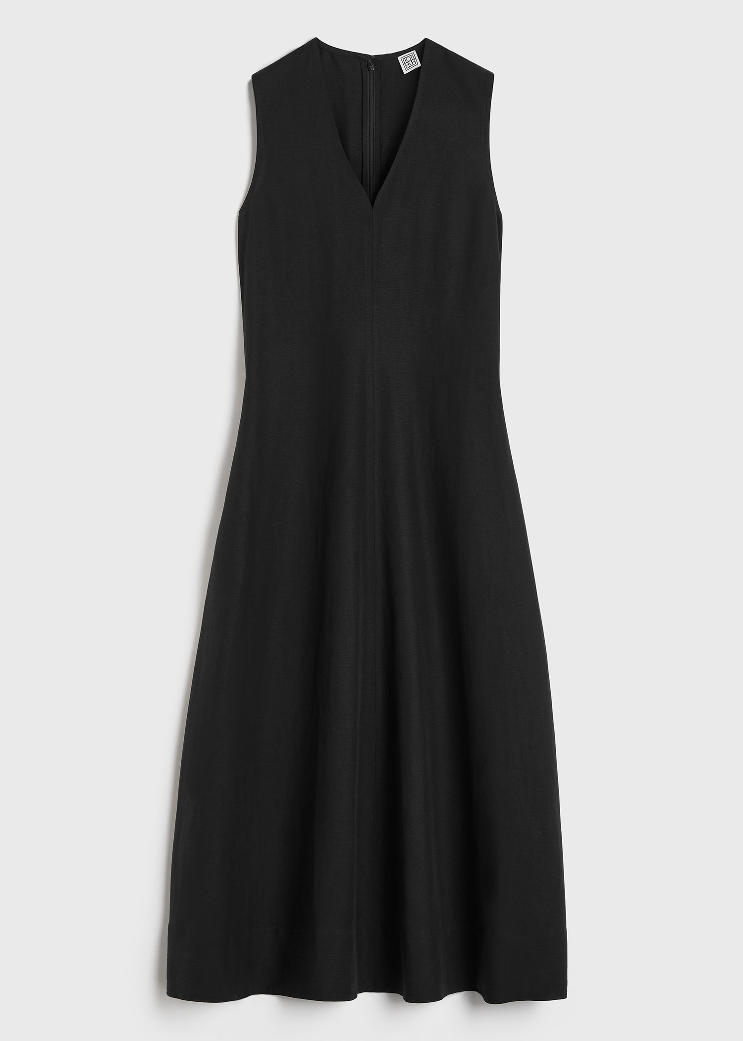Fluid V-neck dress black - 1