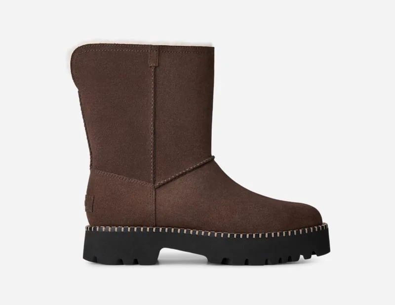 ® Women's Uptowner Short Boot Sheepskin in Burnt Cedar - 1