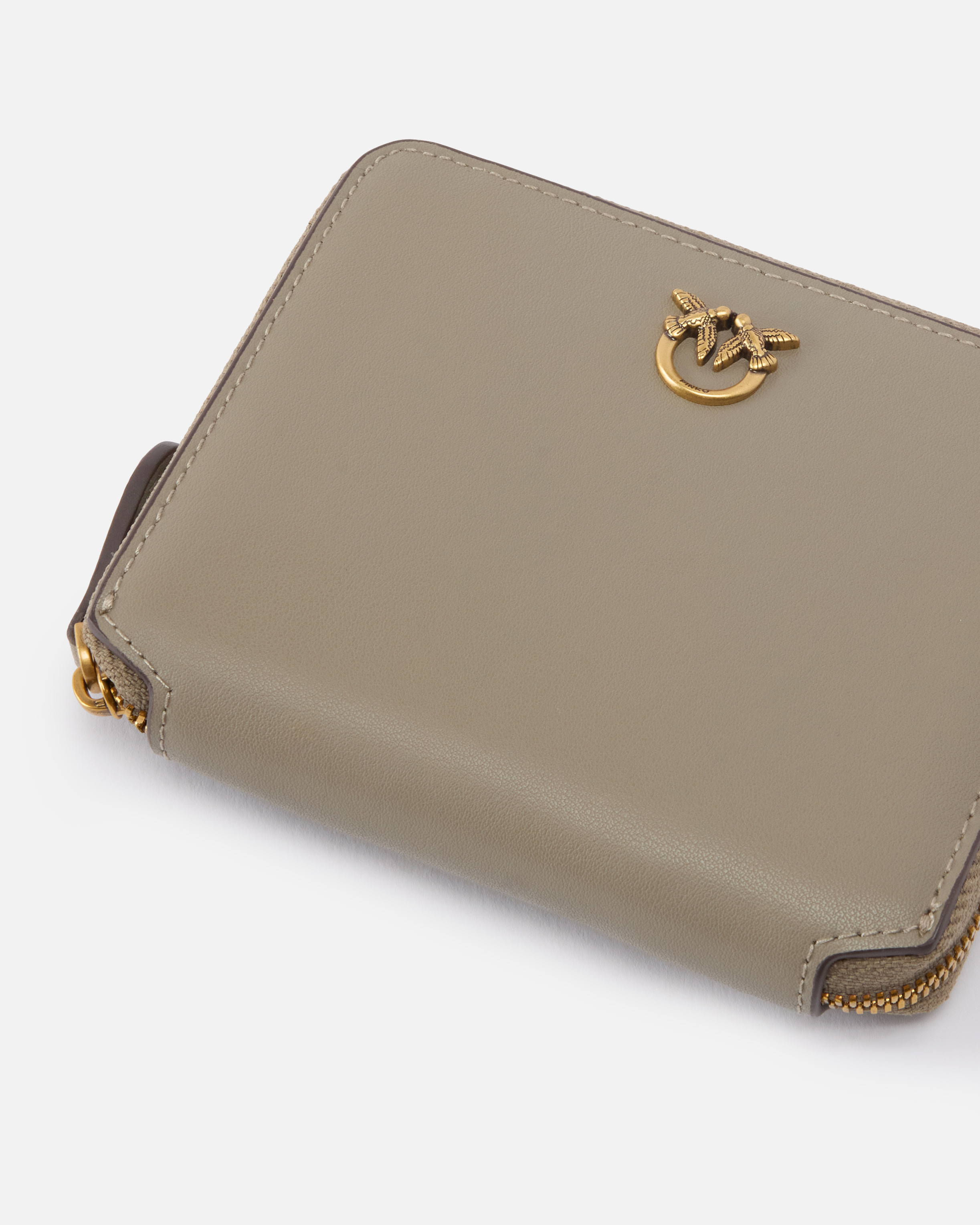 SQUARE LEATHER ZIP-AROUND PURSE - 4