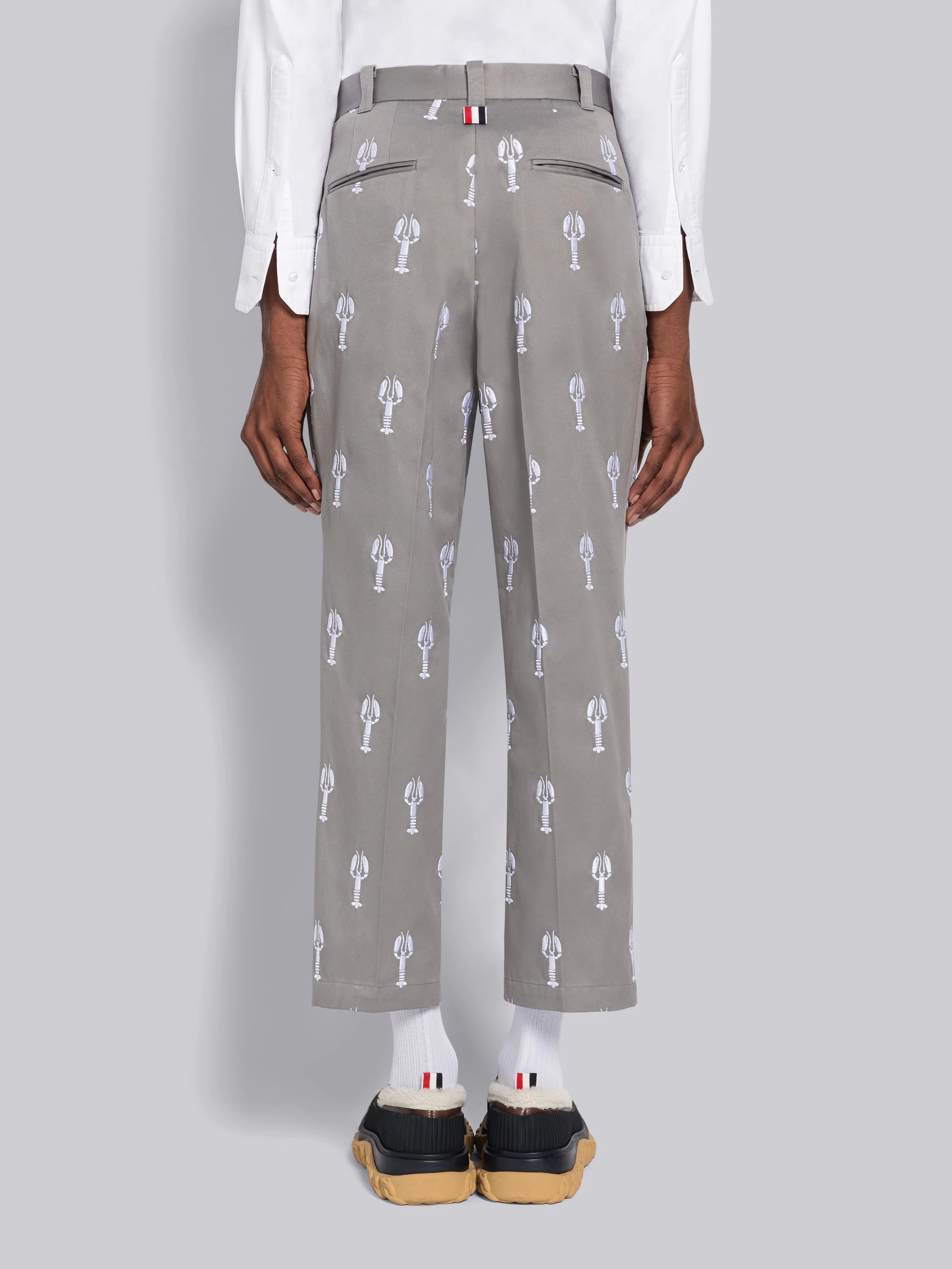 Lobster Half Drop Unconstructed Straight Leg Trouser - 3