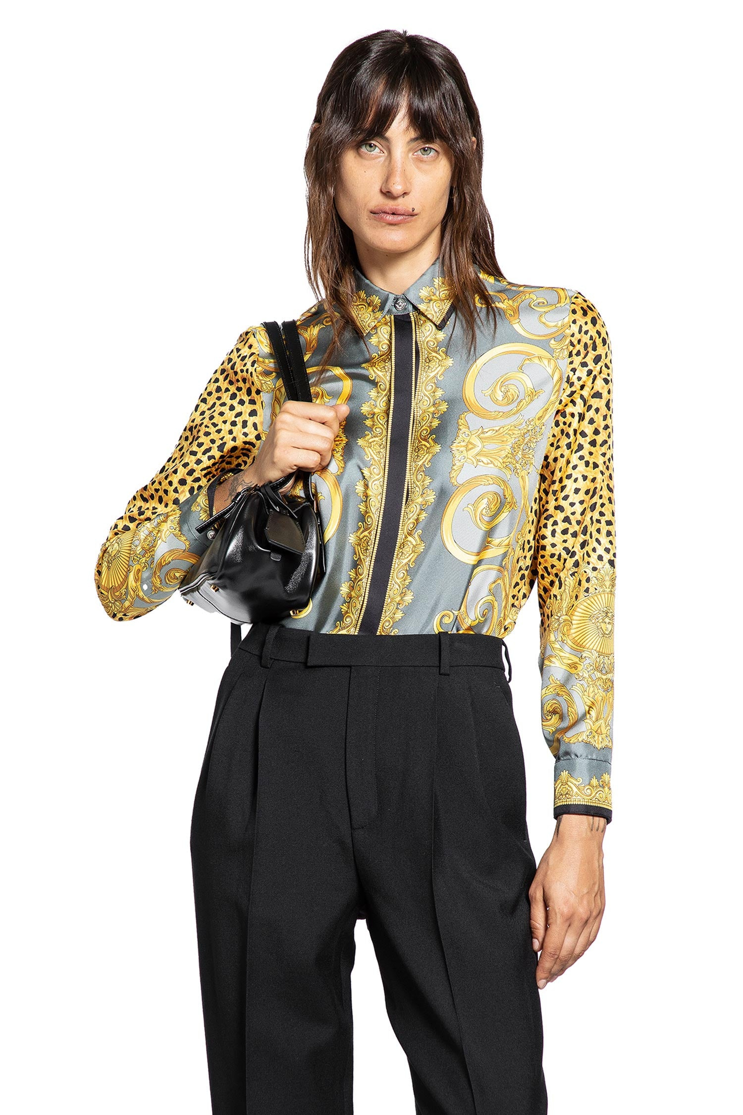 Cheetah Foulard Silk Shirt - 7