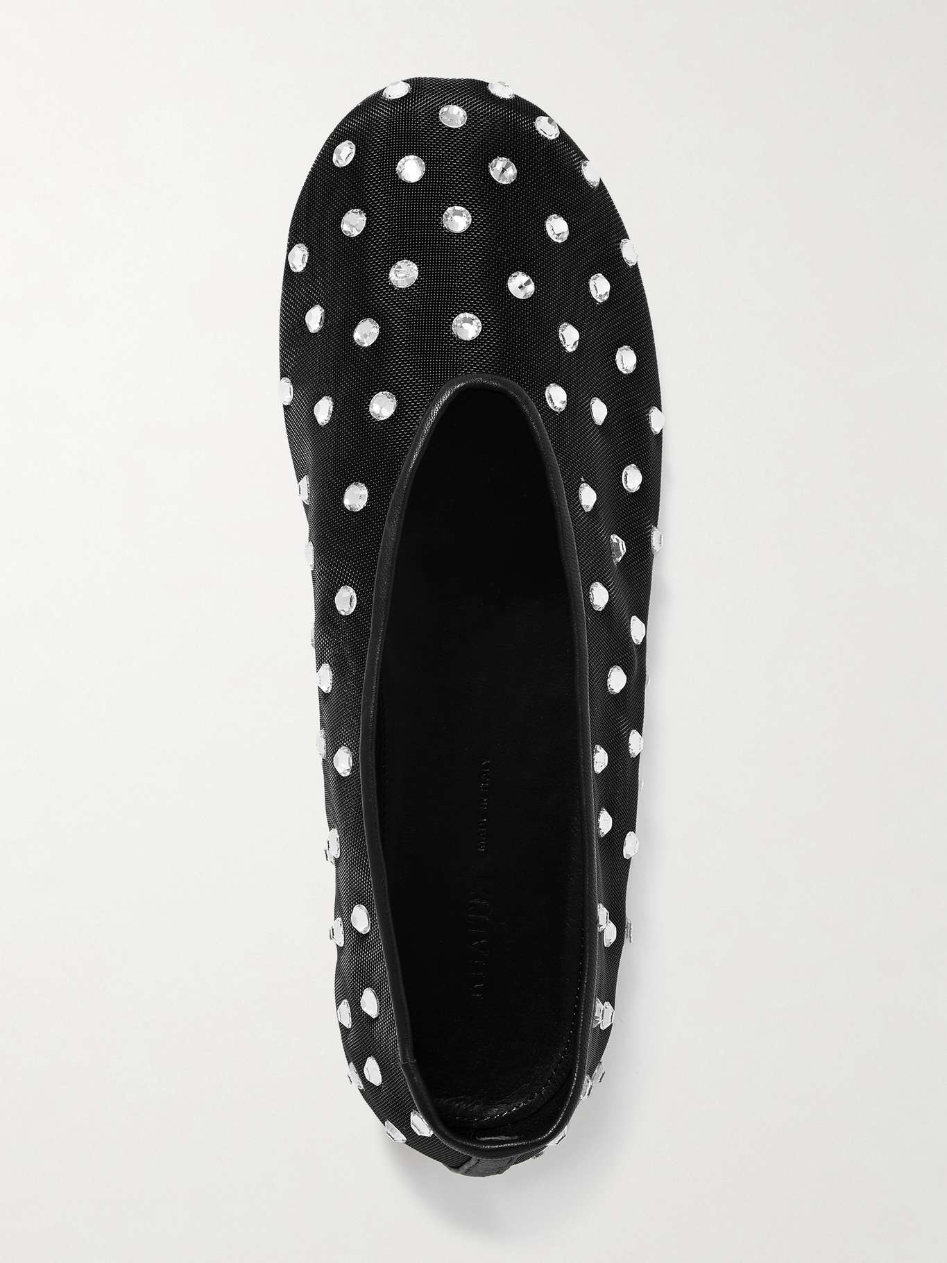 Marcy crystal-embellished mesh ballet flats - 5